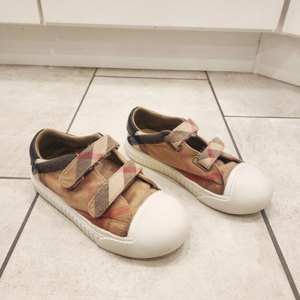 Burberry Velcro Kids Slip On Shoes